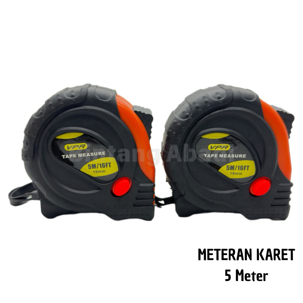 Meteran Karet VPR VSM 5M [1 pcs] / Meteran Tukang 5 Meter VPR VSM 1 PCS