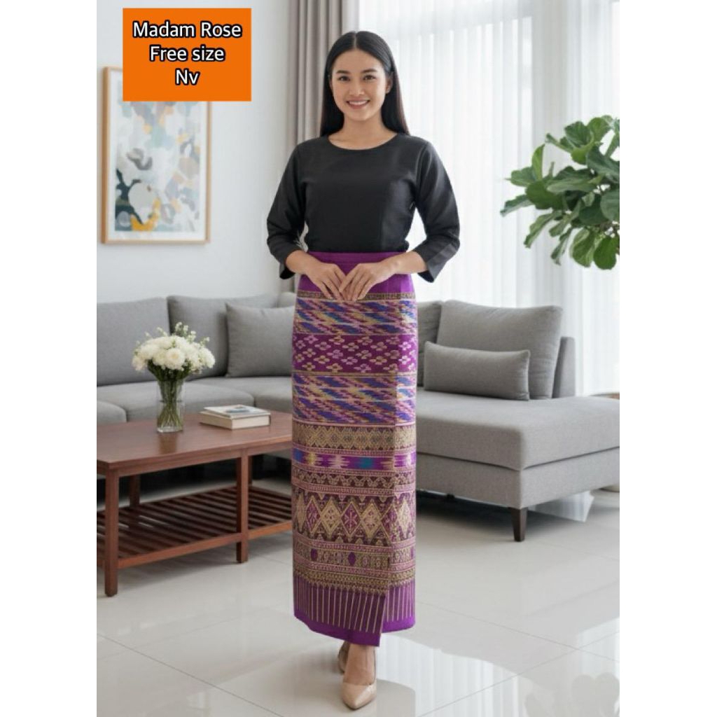 Rok lilit tenun bangkok cantik