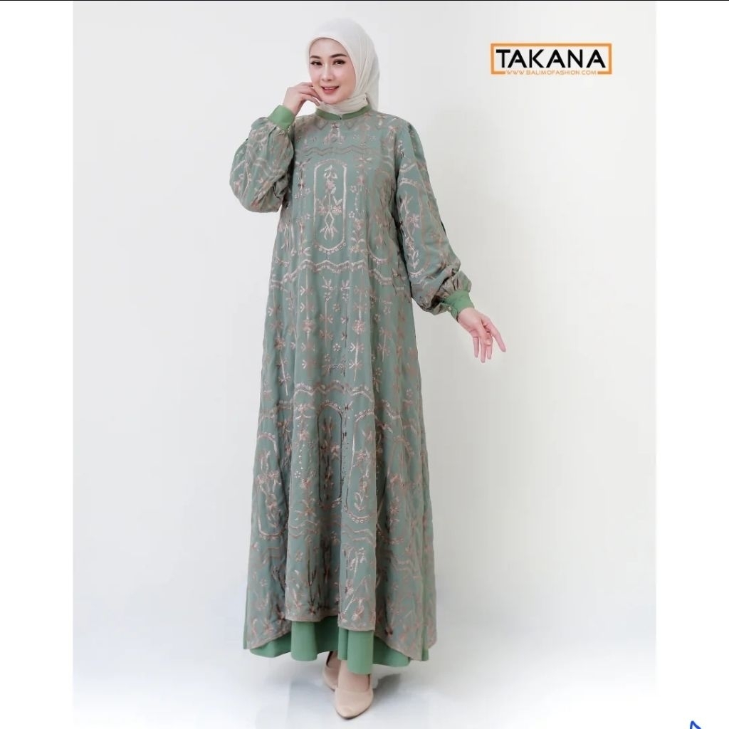 GAMIS BALIMO BUTIK CERUTI BORDIR 3 LAYER