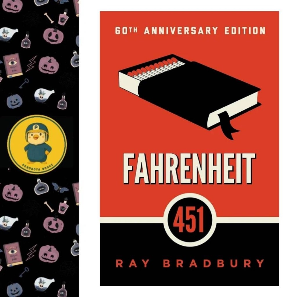Novel FAHRENHEIT 451 Ray Bradbury ORIGINAL BOOK 60th Anniversary Dystopian Fiction Novel Distopia