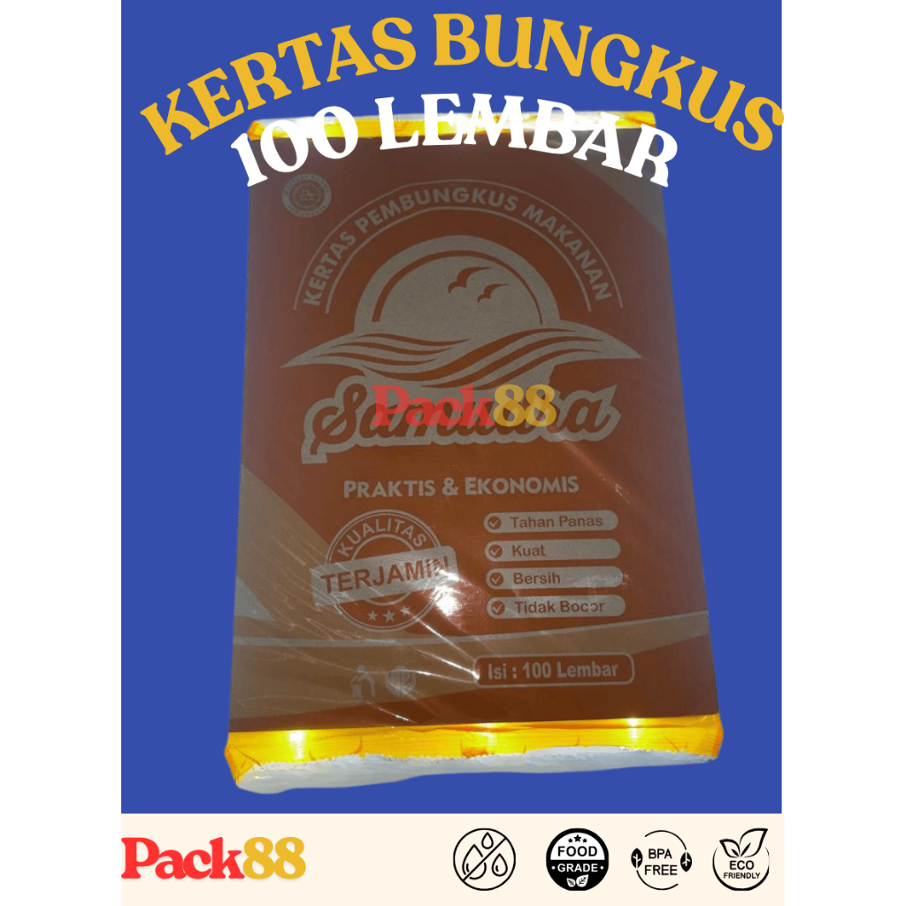 DUA ELANG SAMUDERA OREN KERTAS BUNGKUS TEBAL CAP DUA ELANG ISI 100 LEMBAR