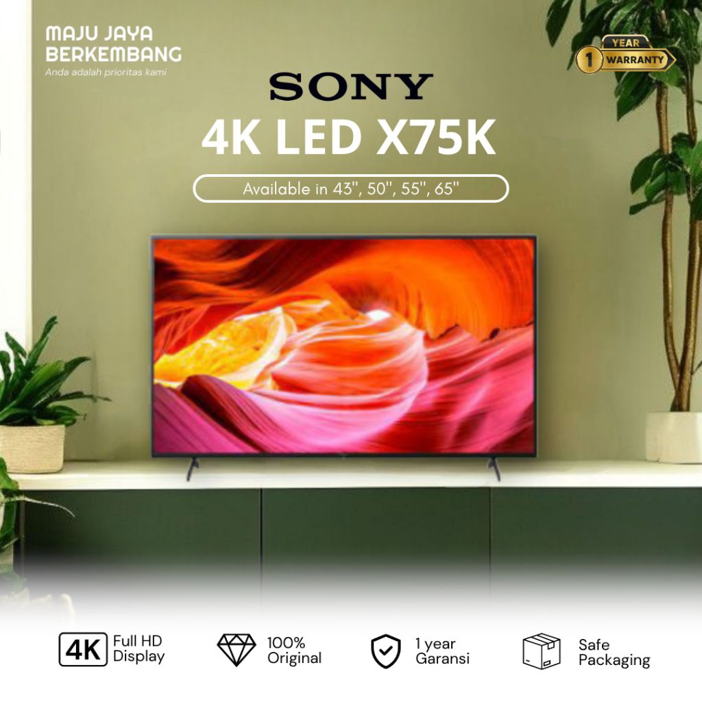 SONY 4K GOOGLE TV 50X75K / KD-50X75K 50 inch x75k