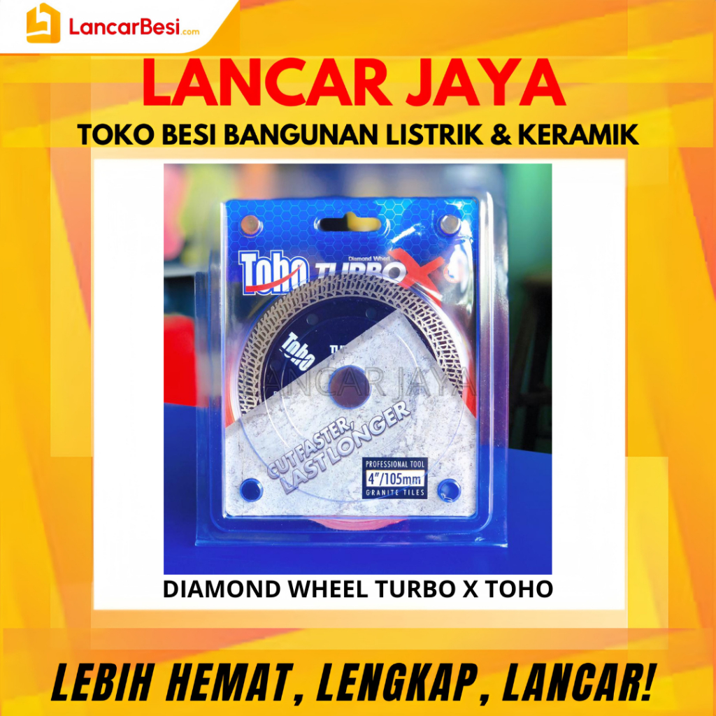 Diamond Wheel Turbo X Toho Original | Mata Potong Turbo Pemotongan keramik, granit, marmer, beton, d