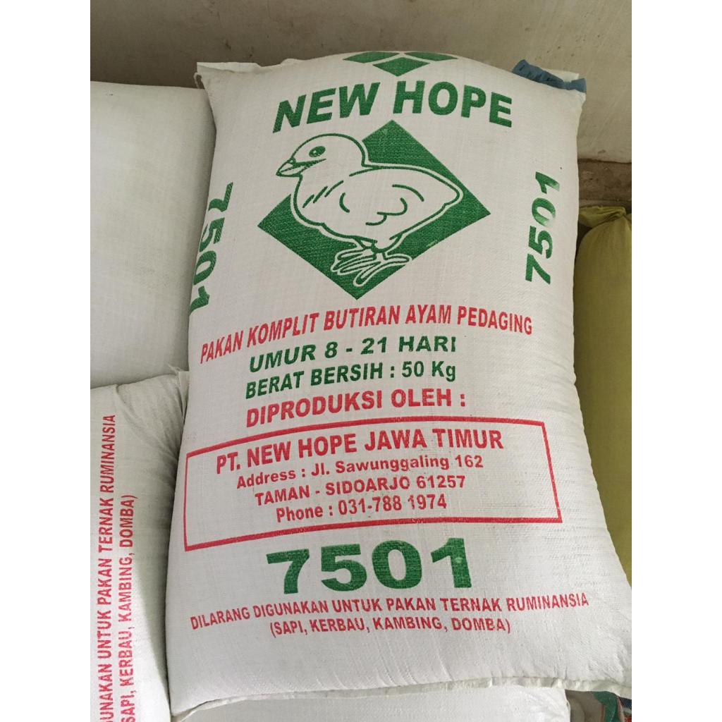 Pakan Ayam Starter NEW HOPE 7501 Kemasan 50kg
