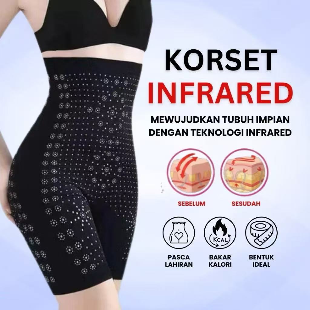 Korset Pelangsing Perut Infrared Pembakar Lemak Celana Wanita Inframerah 100% ORI