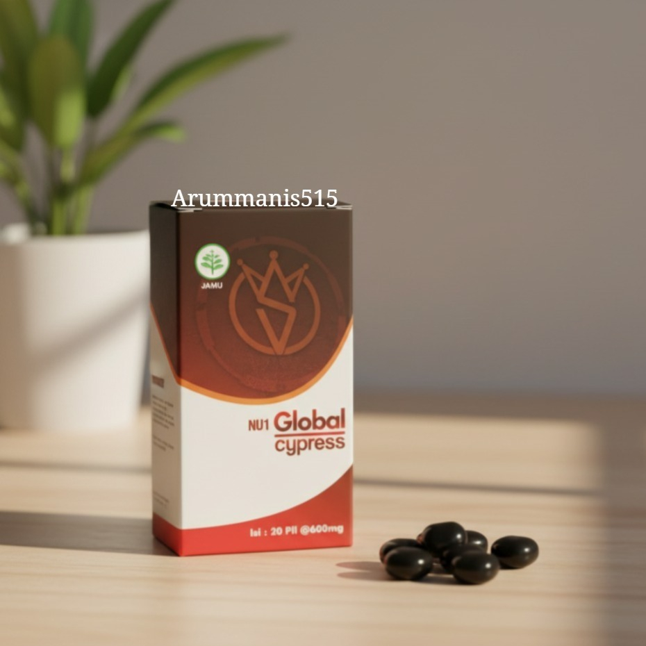 Pil Hitam Global Cypress Herbal Untuk Asam Urat/ Kolestrol/ Sendi dll...