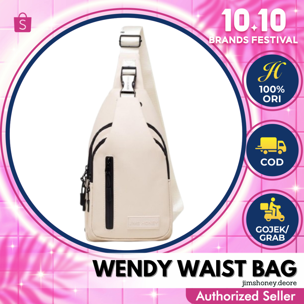 Jims Honey WENDY WAIST BAG Tas Selempang Pinggang Pria Wanita Unisex Jimshoney JH Trendy Elegan
