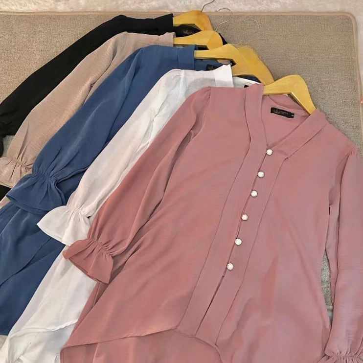 DEERA TOP TUNIK CARDI ATASAN KEBAYA BAJU LEBARAN | Tunik Muslimah Remaja Terbaru