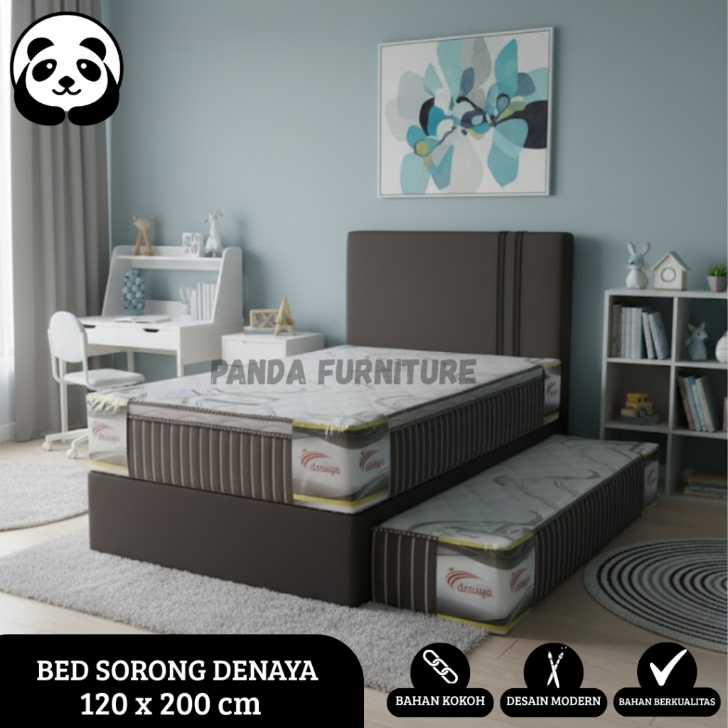PROMO KASUR SPRINGBED SORONG 2in1 AGATA PLUSHTOP BY DENAYA / SPRINGBED SORONG / SPRINGBED 2in1 ANAK