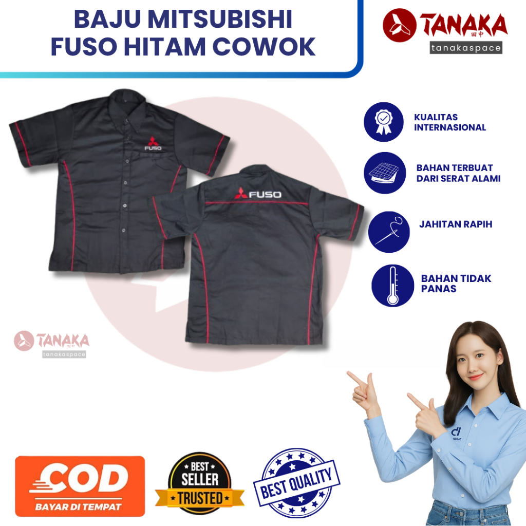 Baju Seragam Standar Fuso Pria | Baju Sales Fuso Cowok | Seragam Mitsubishi Fuso