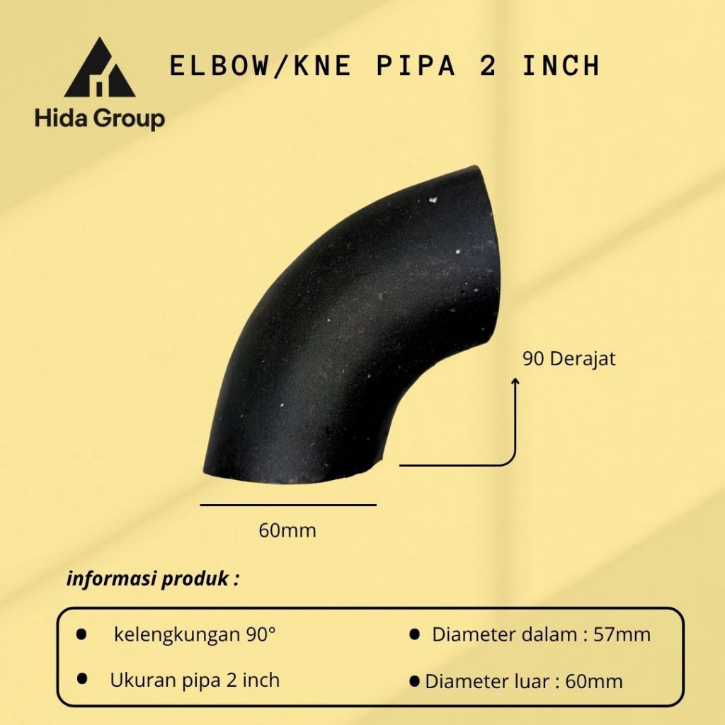 (GROSIR) Elbow Besi Pipa Las 2 inch | Elbow Knee Pipa