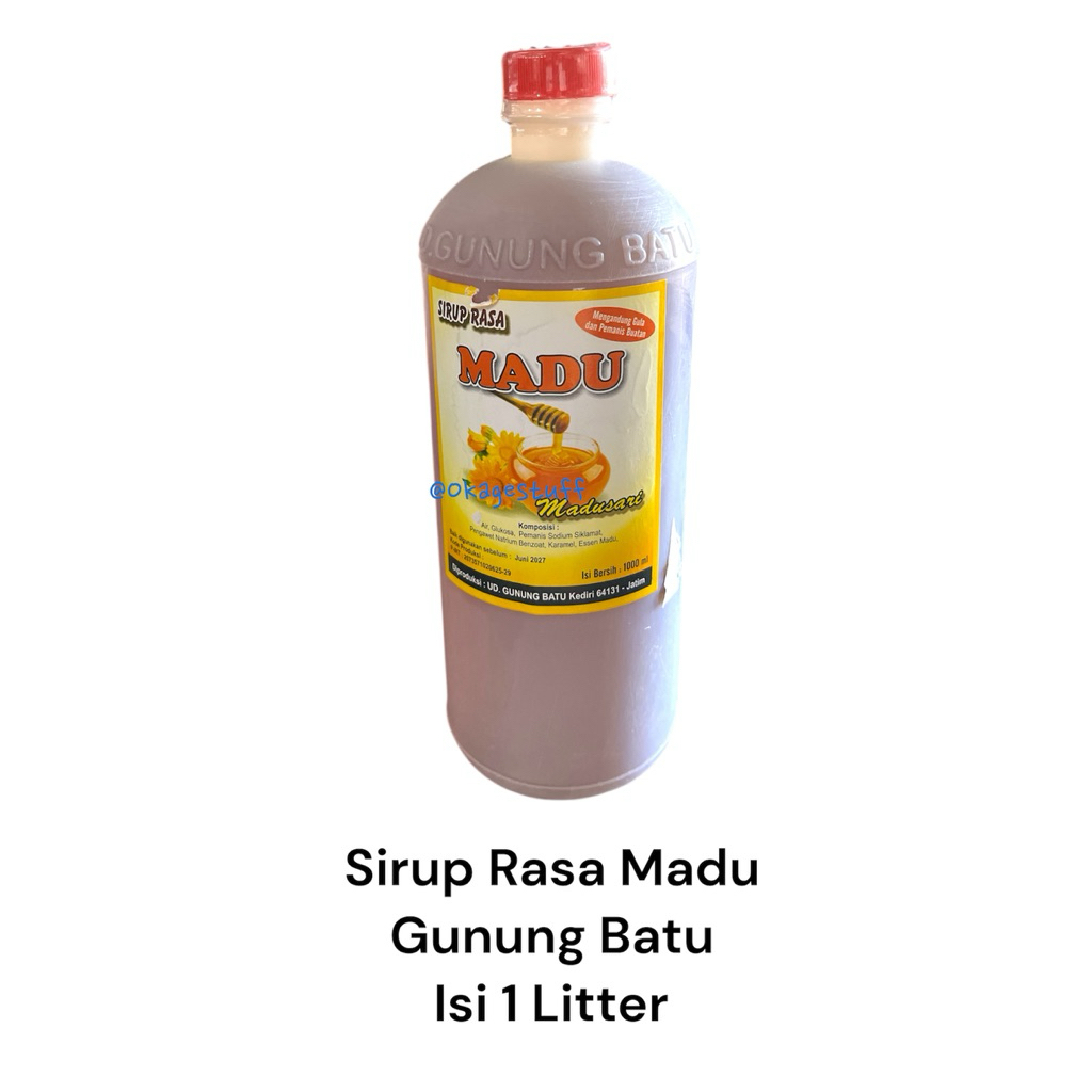 SIRUP RASA MADU 1 Liter - Minuman Tradisional Sehat Segar Untuk Campuran Jamu – Herbal Rempah Indone