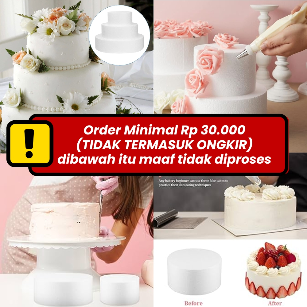 Dummy Cake Styrofoam Gabus Bulat