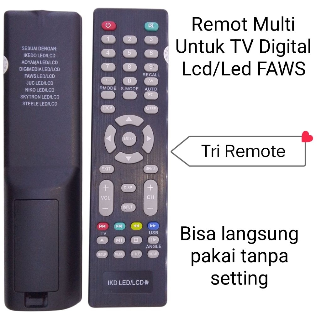 Remot Remote Multi Untuk Tv Lcd Led FAWS