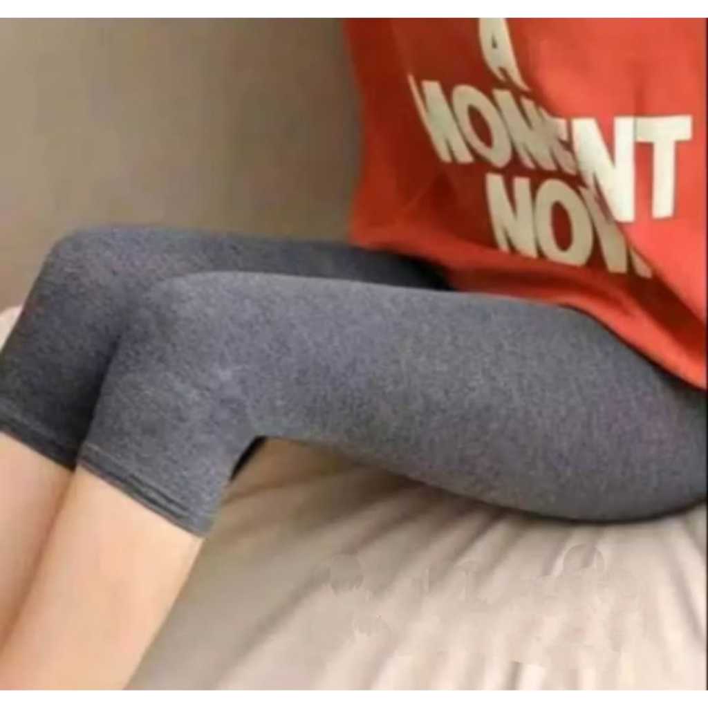 Legging 3/4 Wanita Dewasa Bahan Kaos Celana Legging Pendek