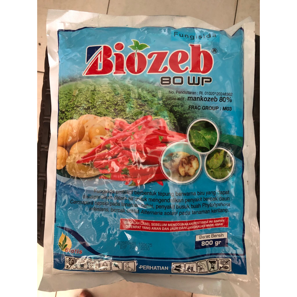 BIOZEB 80 WP - Fungisida Mankozeb biru