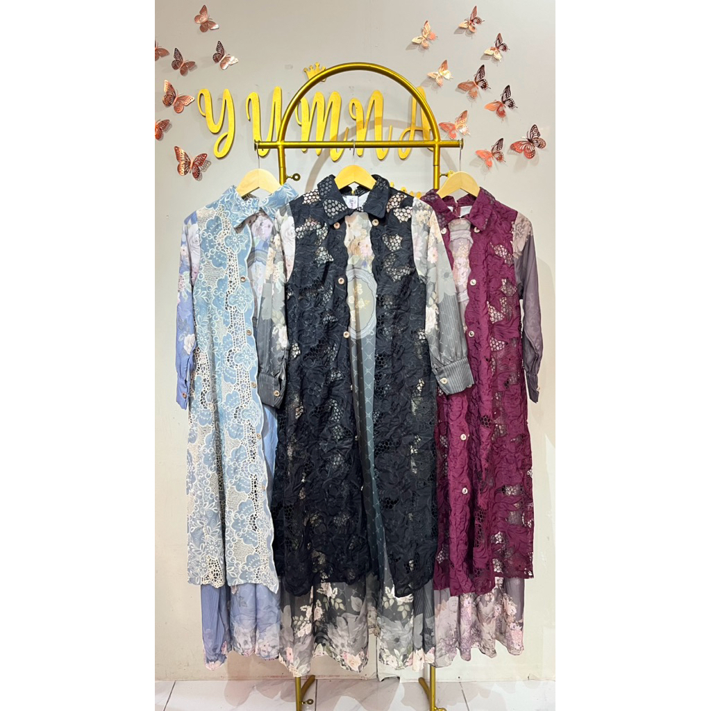 gamis pesona Omg + hijab