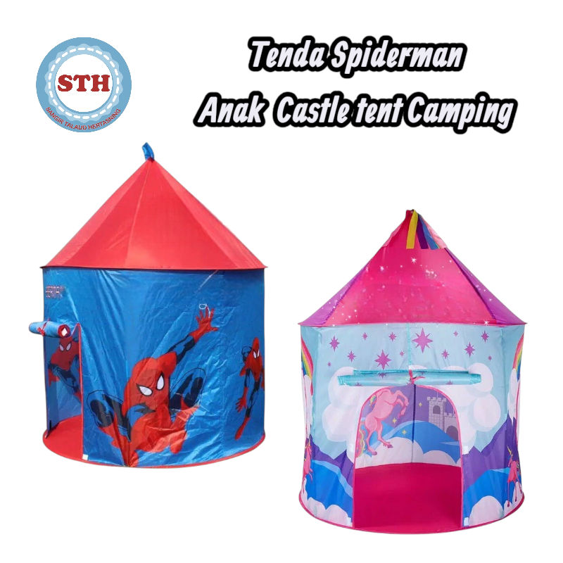 MAKASSAR-Tenda Spiderman Anak Castle tent Camping