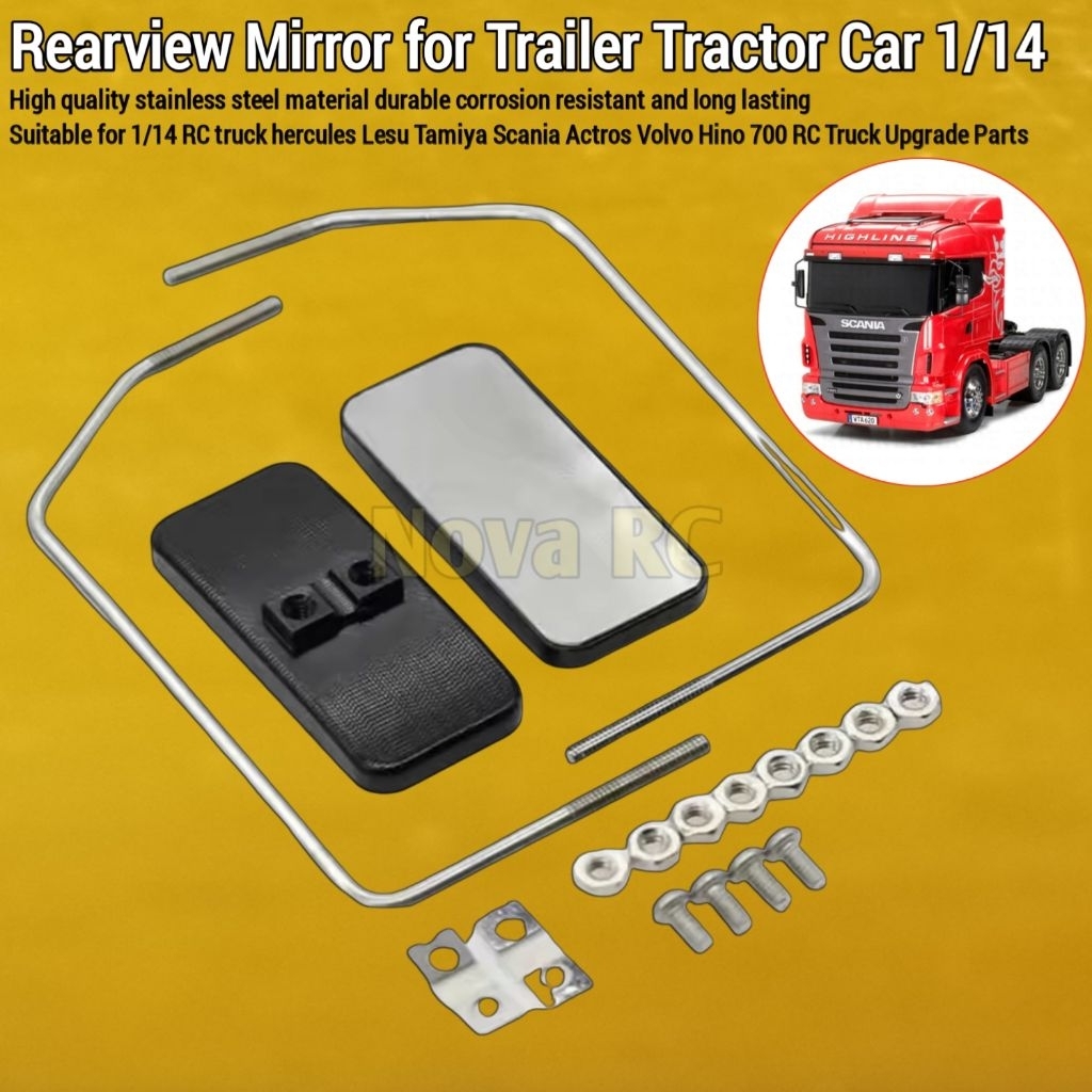 Set sepion untuk Scania, Actros, Volvo, Hino 700 Hercules Lesu Tamiya rc truck 1/14 versi lama