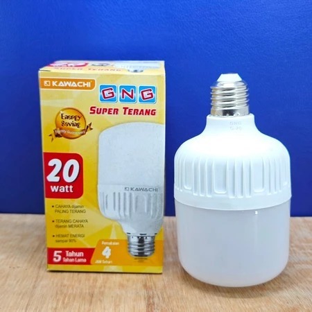 LAMPU 20 Watt GNG Merk Random Led Jumbo Besar Terang Kapsul 20w