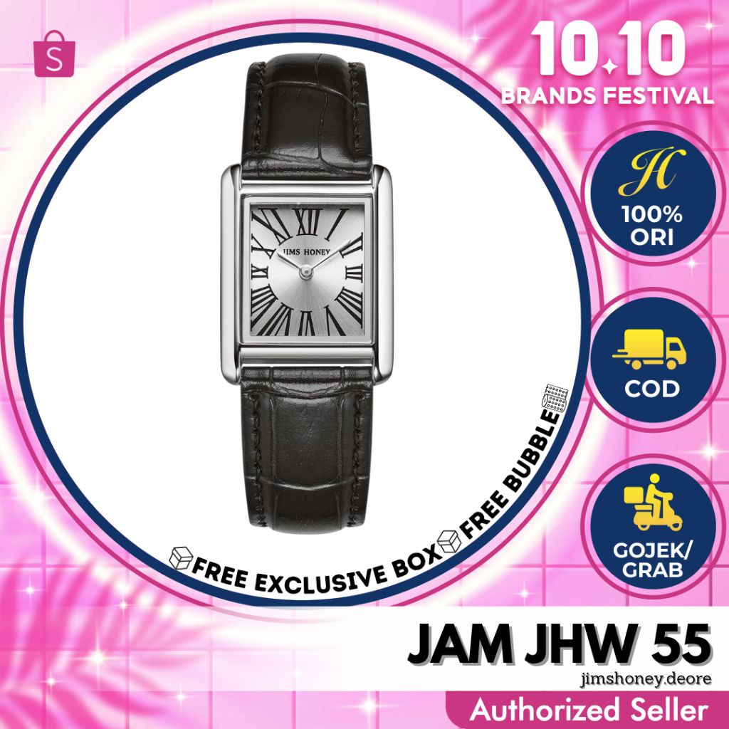 Jims Honey JHW 55 Jam Tangan Analog Quartz Kecil Wanita Cewek Elegan Jimshoney JH Free Exclusive Box