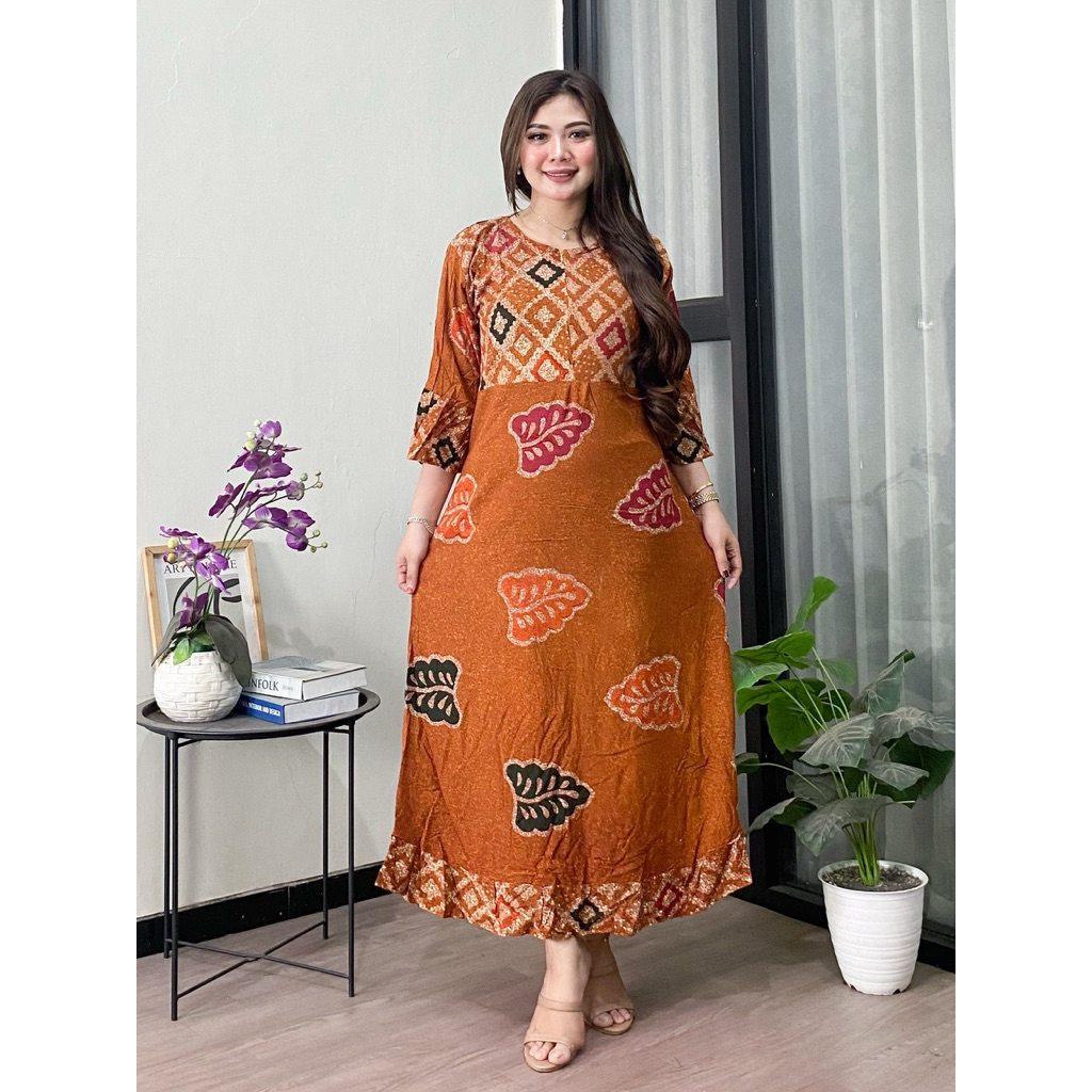 daster Maura daster Maura batik daster standar lengan panjang daster daster kekinian