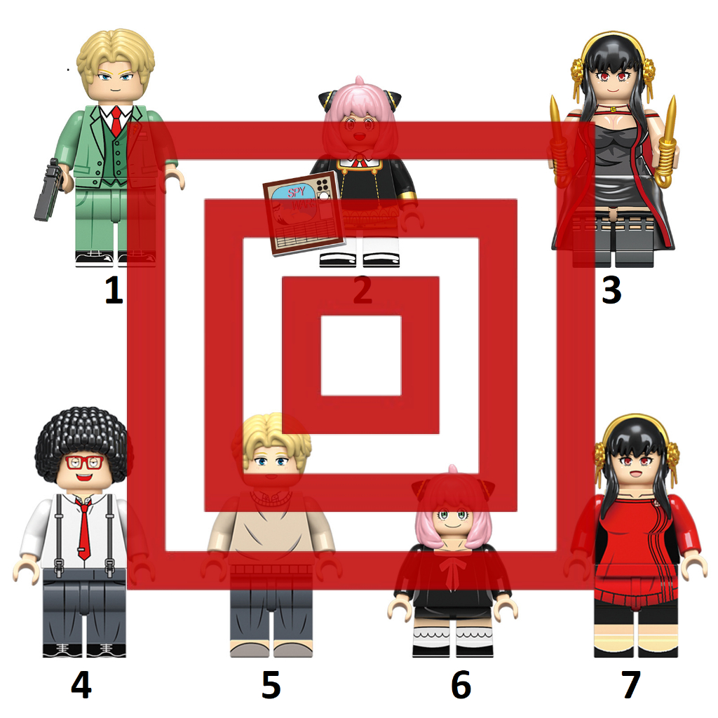 Spy X Family Loid Yor Anya Forger Franky Franklin Action Figure Mini