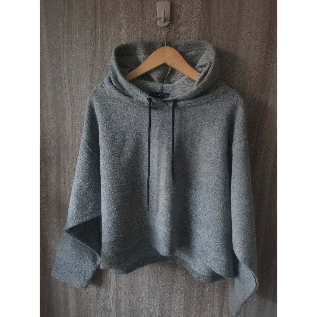 Hoodie Knit Zara Model Crop