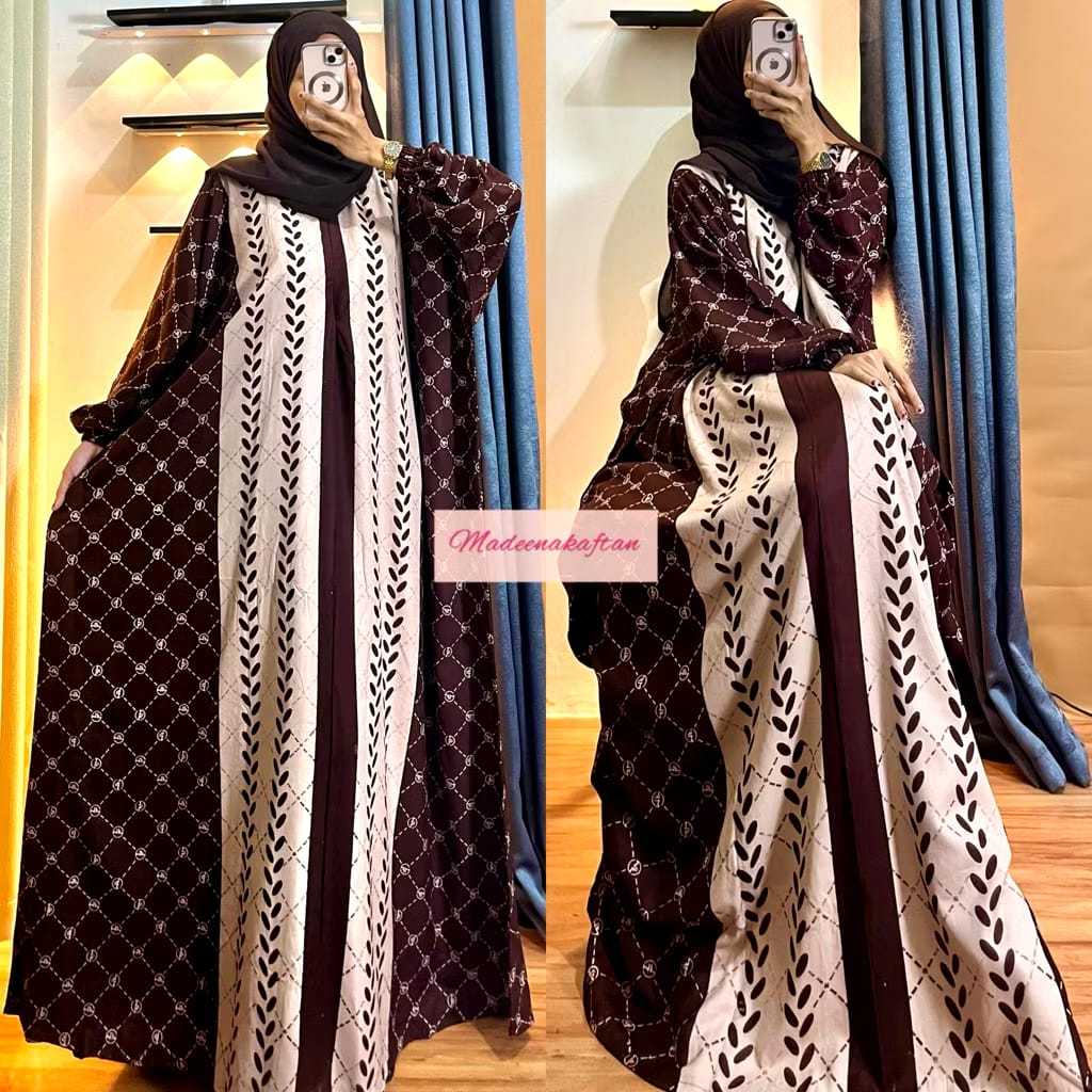 gamis kaftan rayon premium jumbo LD 170 busui friendly