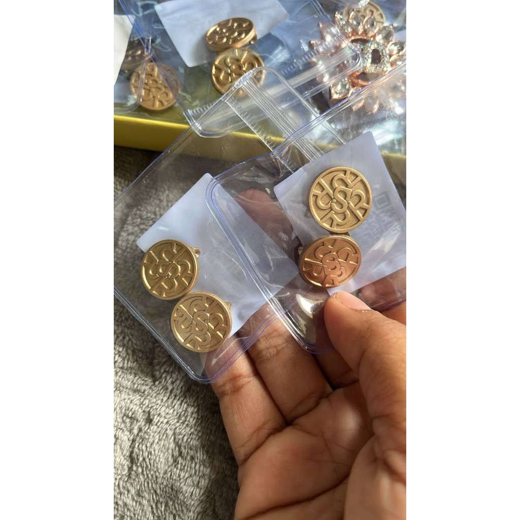 READY PIN Brooch Xanadu Buttonscarves (2pcs) SALE Ria Miranda Broch Bros WAREHOUSE SAL