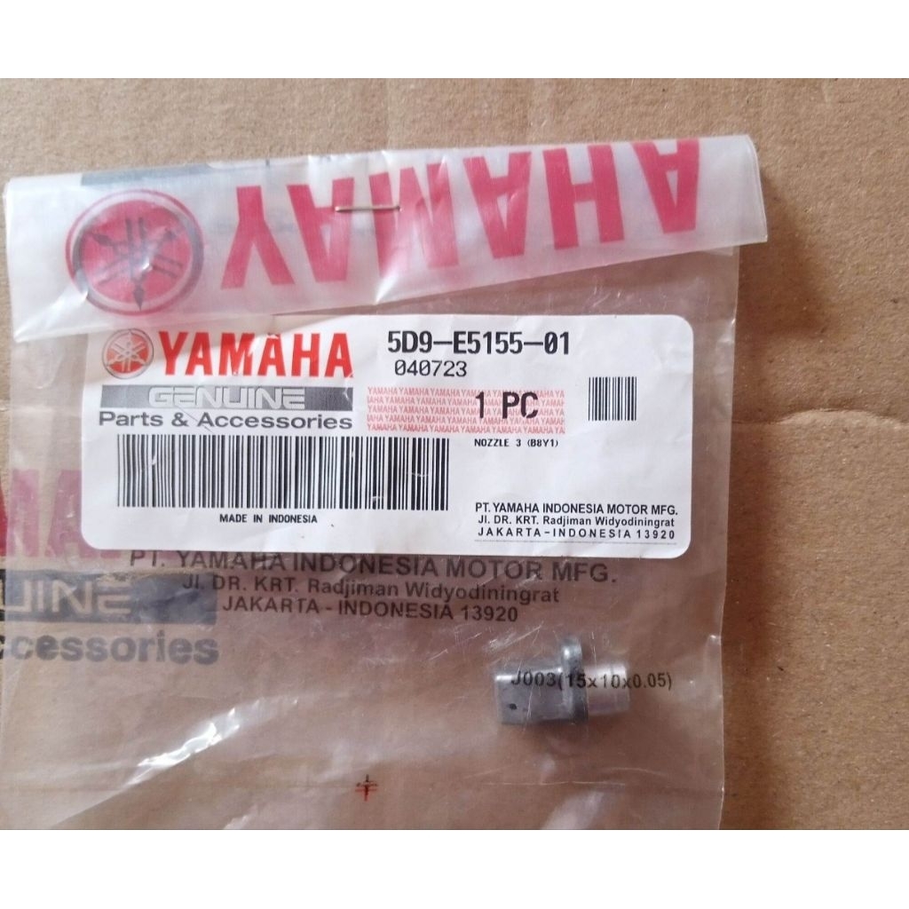 NOZZLE SEMPROTNAN POMPA OLI YAMAHA VEGA ZR RR ASLI ORIGINAL YGP / 5D9-E5155-01