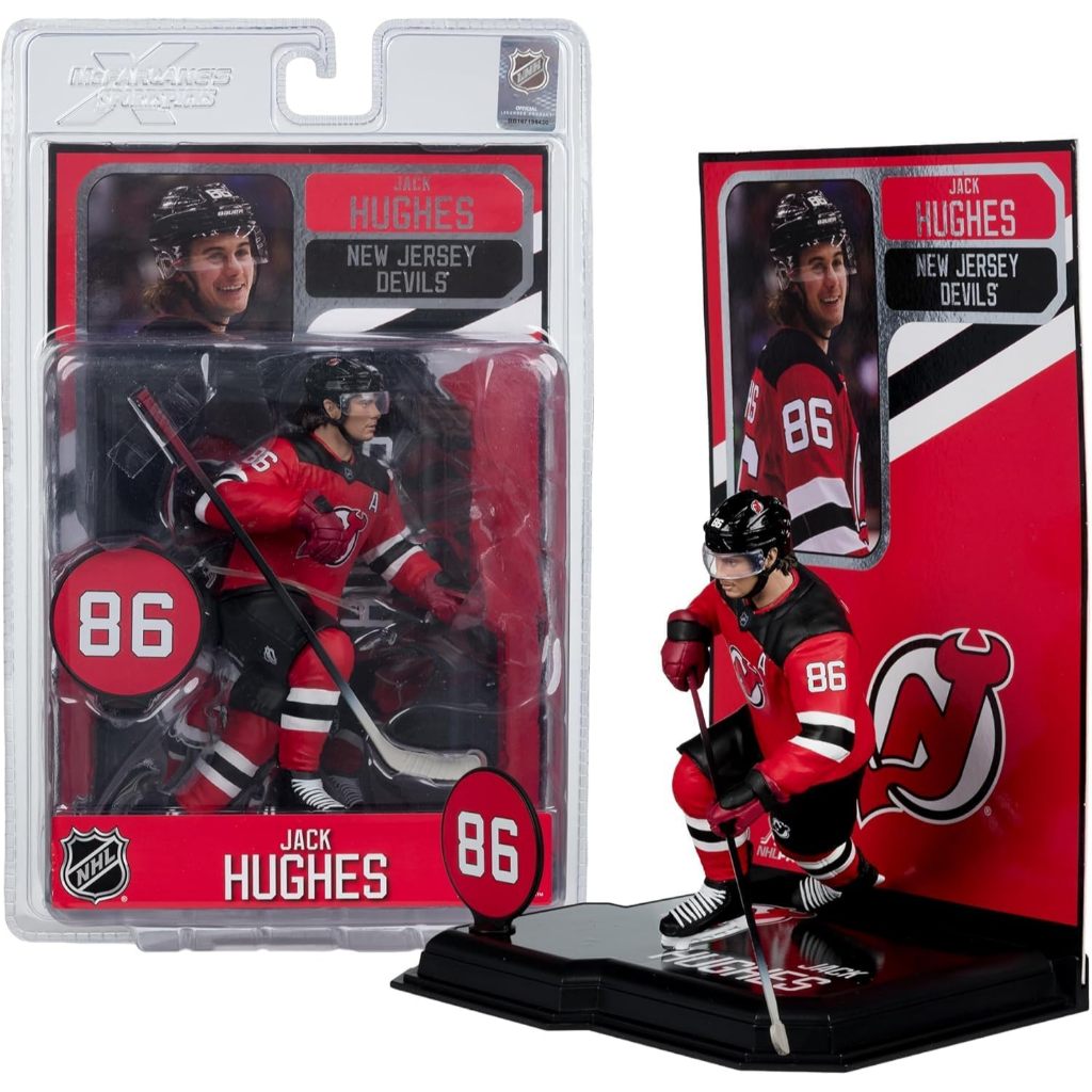 McFarlane Toys - Jack Hughes (New Jersey Devils) NHL 7in Posed Figure McFarlane's SportsPicks
