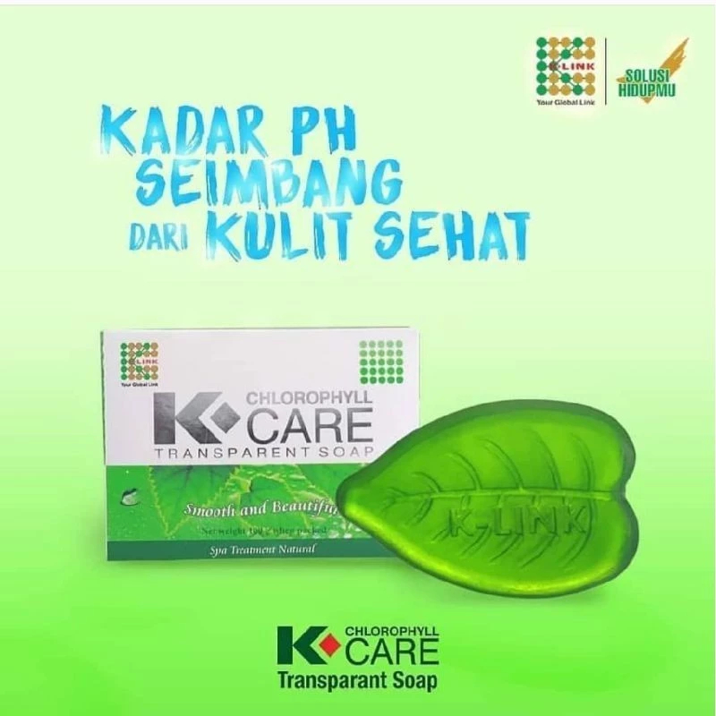 K-Care Chlorophyll Transparant Soap / sabun K-link