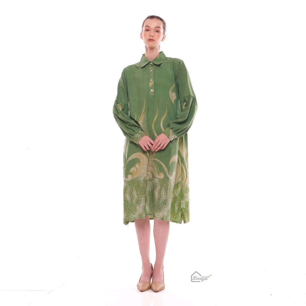 midi dress batik mini premium pesta dan kerja simple modern