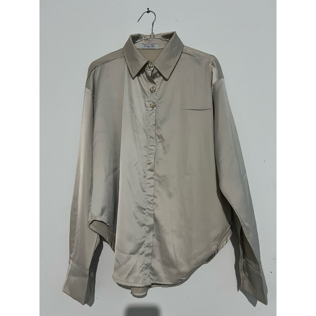 Kemeja Satin Atasan Bangkok Ninety Nine