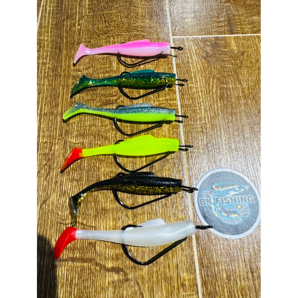 PROMO SOFT LURE 10CM 9GRAM PLUS HOOK OZMY || UMPAN CASTING GABUS TOMAN