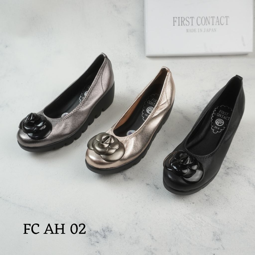 sepatu wanita first contact madein japan kulit sapi premium