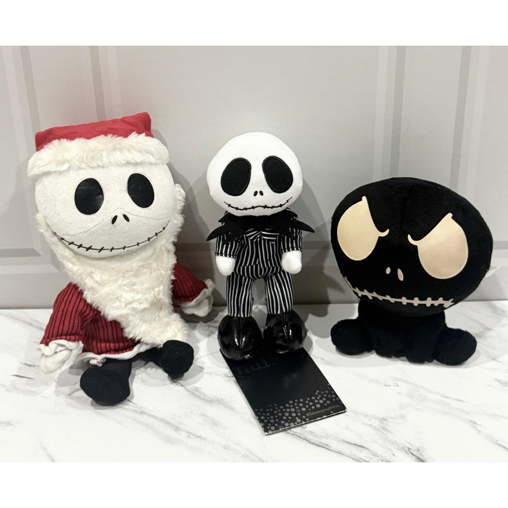 Boneka Plushie Nightmare Before Christmas Jack Nuimos, Jack Hitam, & Jack Kostum Santa Disney