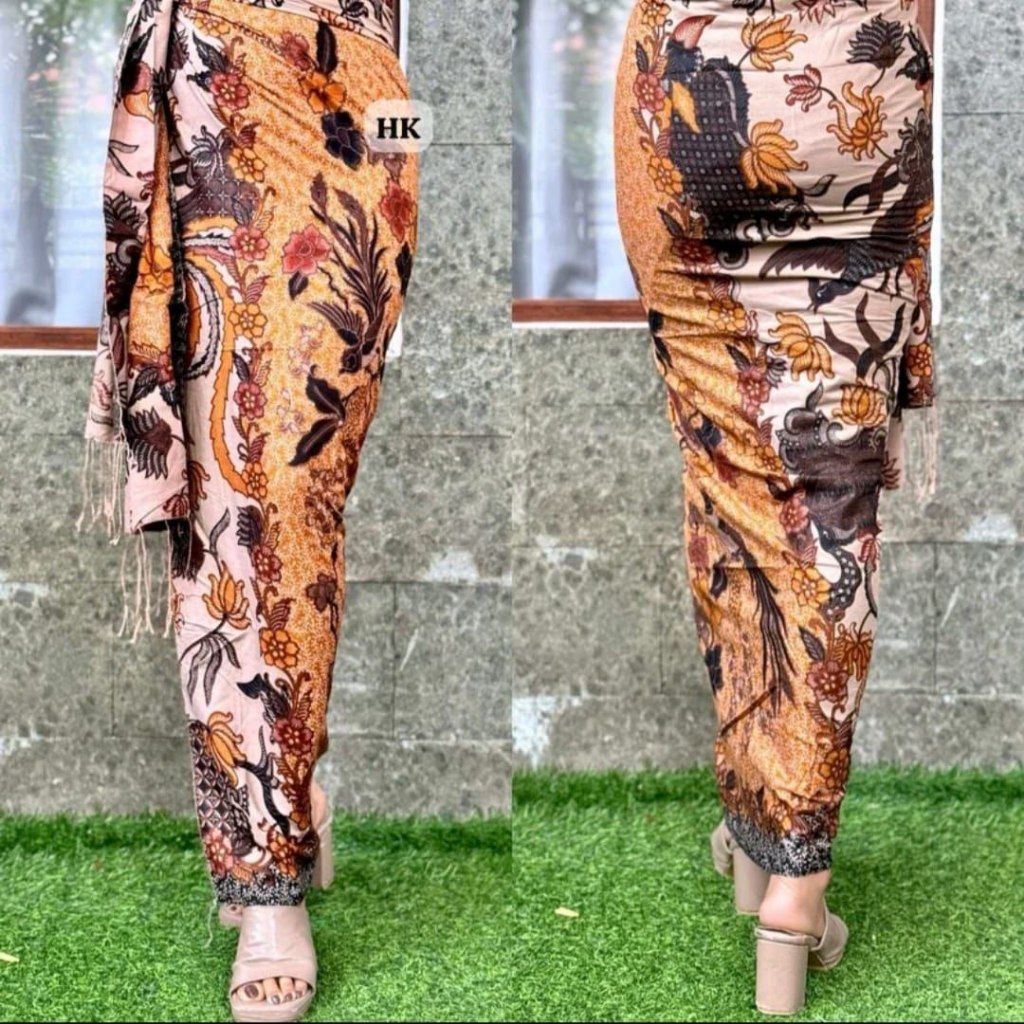 Kamen lembaran Sutra Paris set selendang murah Kamen wanita setelan kebaya Kamen Bali selendang