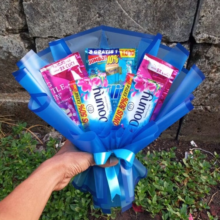 Buket Sabun Pewangi Ukuran M ±30–35 cm | Hadiah Unik & Wangi Tahan Lama