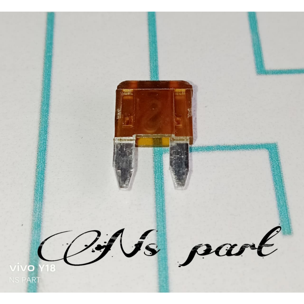 Fuse Sekring Tancap Mini Sekring Tusuk 7.5A Sekering Kecil Ukuran Ampere Original