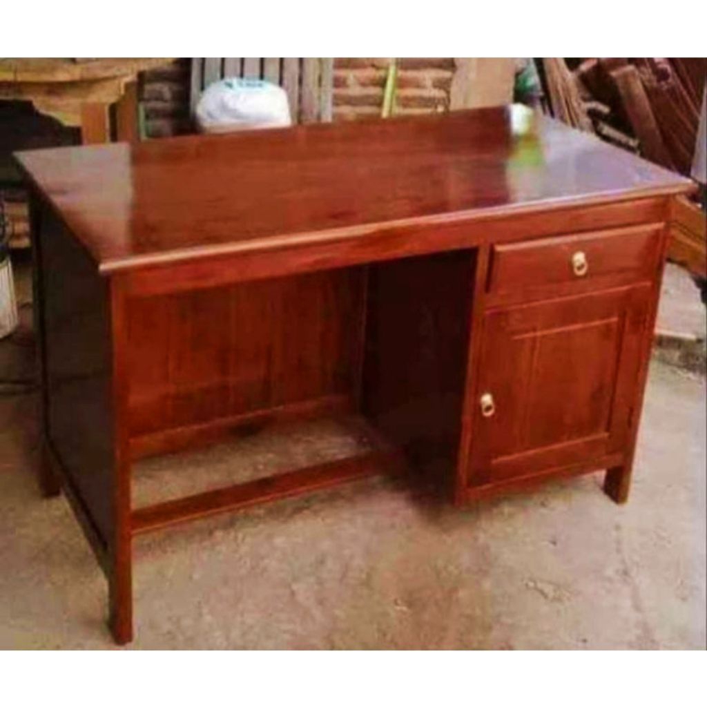 meja kantor/meja belajar//meja guru kayu jati