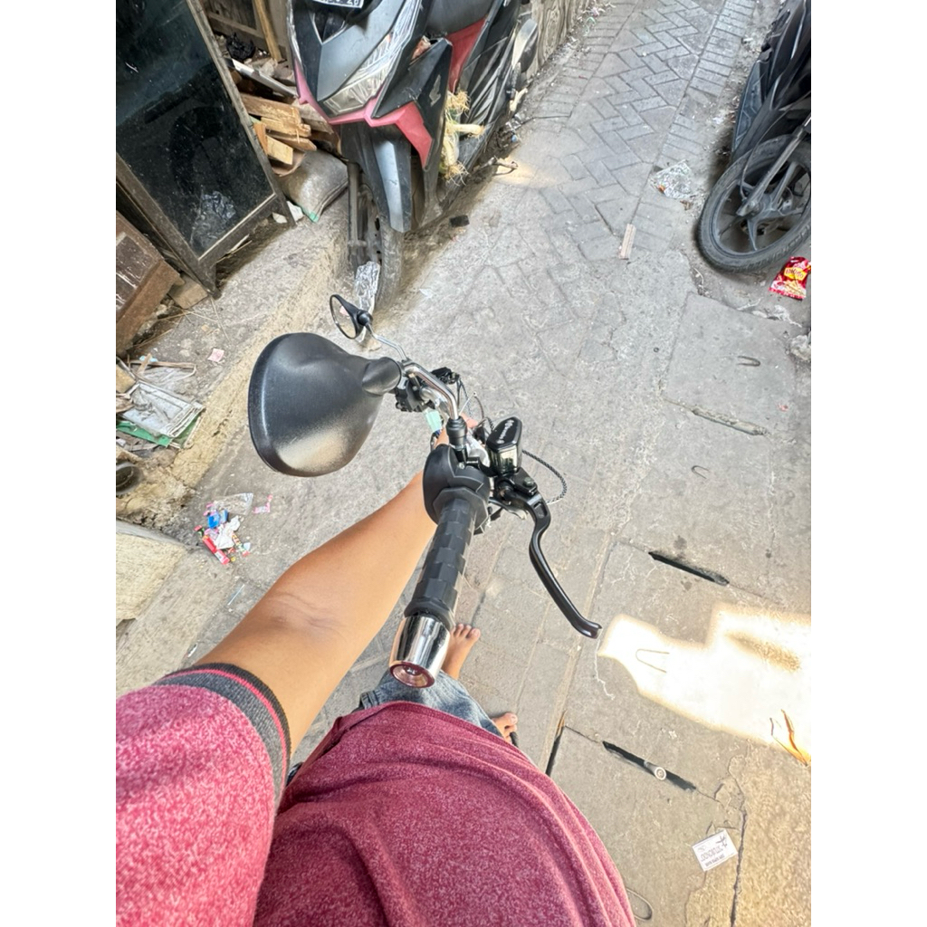 promo COD paket set stang day low master rem brembo oval dan kotak hitam spion 125 z/x1 holder kiri 