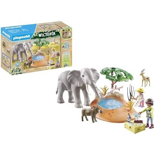 Playmobil Elephant at The Waterhole Playset For Todler And Kids