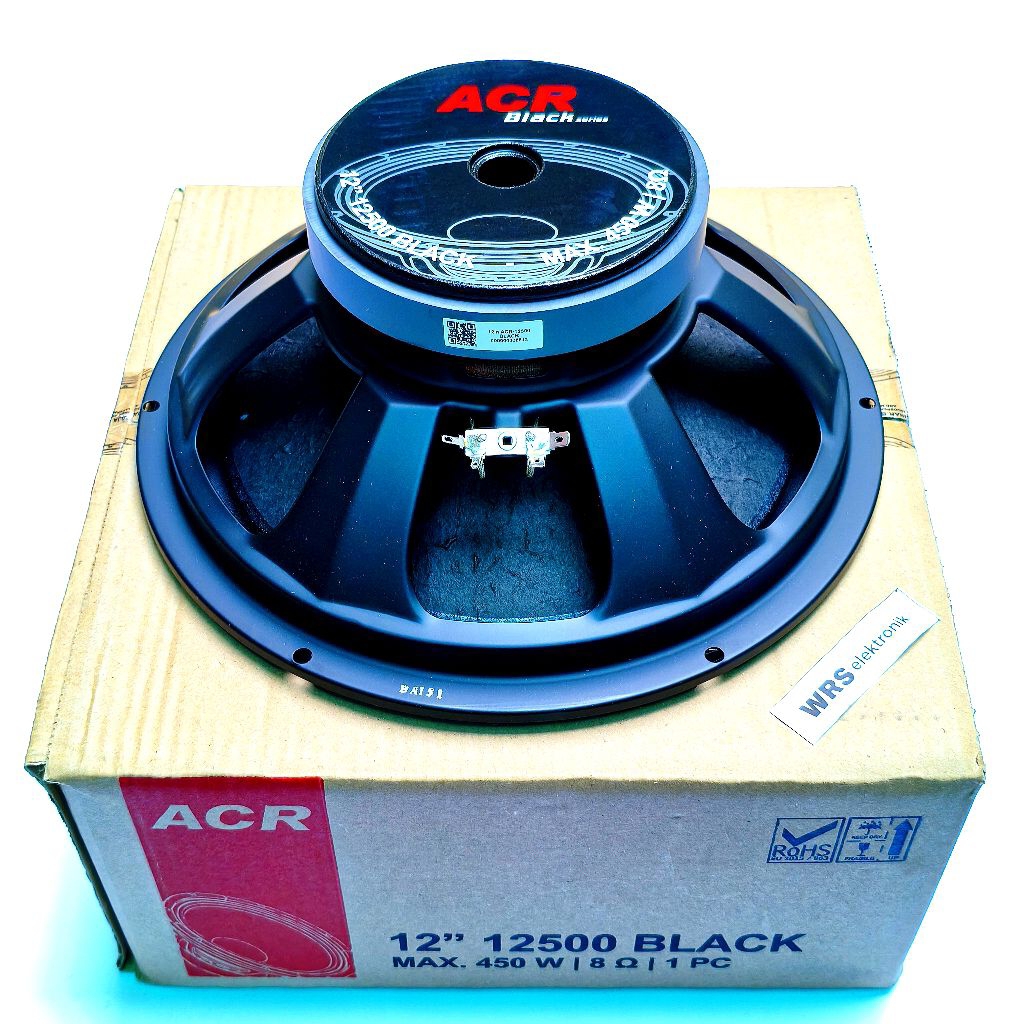 Speaker spiker 12" inch ACR 12500 BLACK middle 8ohm 450watt