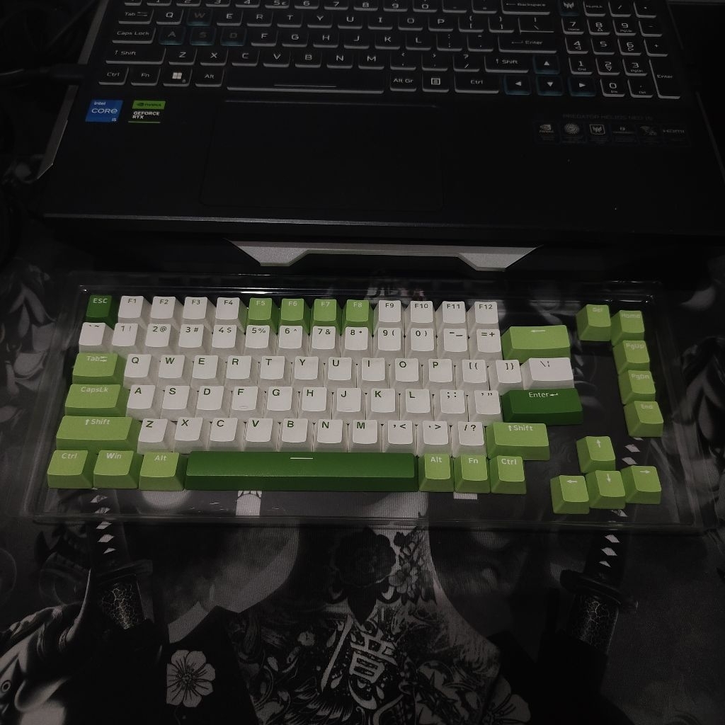 Keycaps Copotan Ajazz AK820 GTS - Green Plum (Layout 75 %)