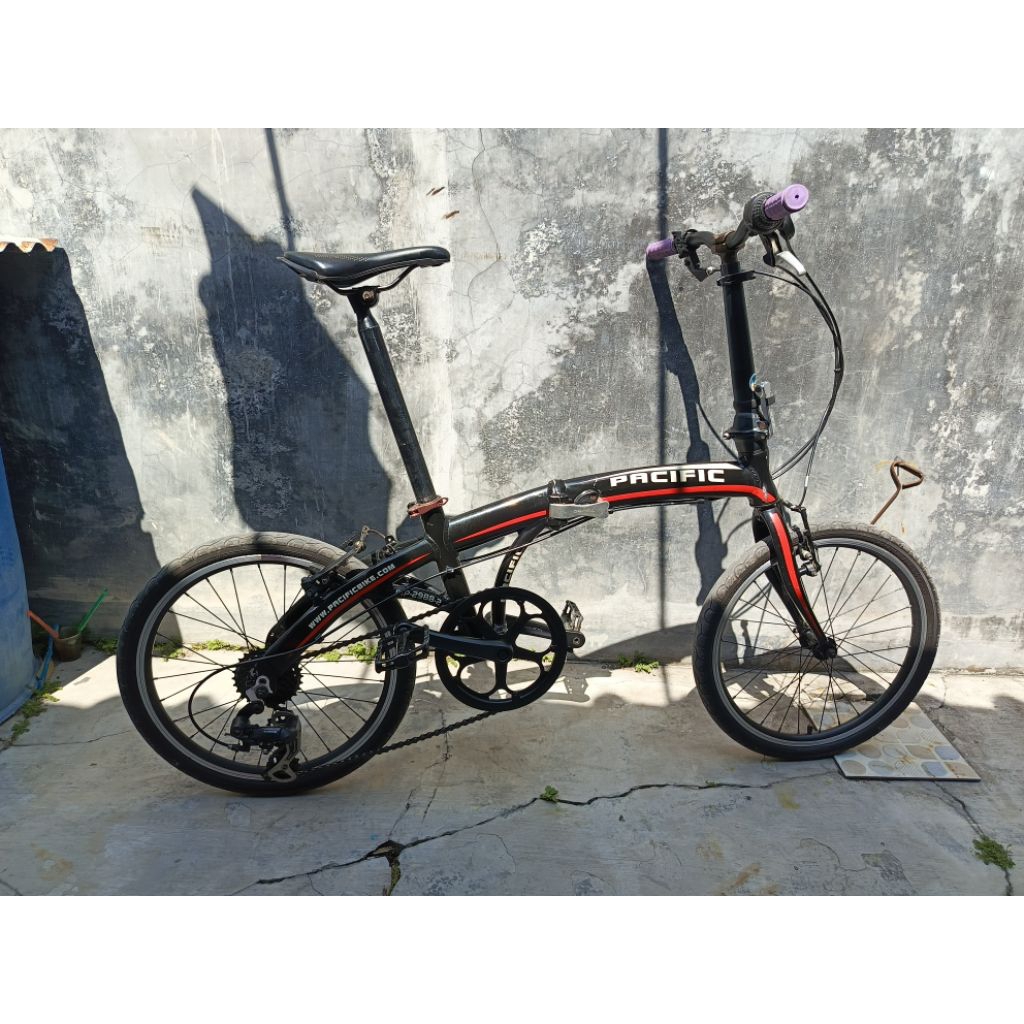 Sepeda lipat Pacific PIP-2988-2 not Noris Ecosmo Troy Trifold