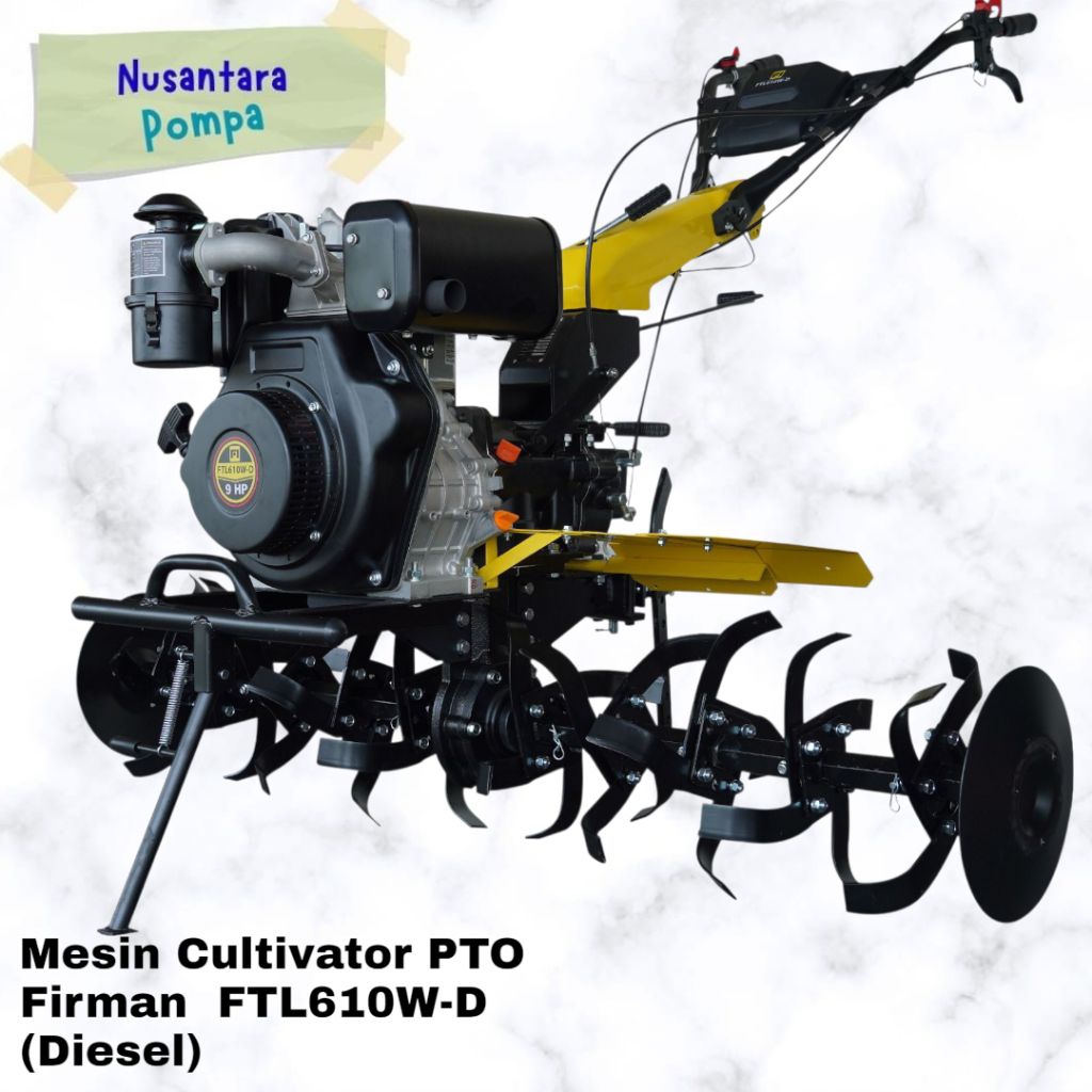 Mesin Cultivator PTO Firman FTL610W-D (Diesel)