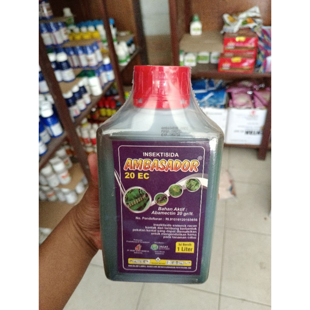 Insektisida AMBASADOR 20 EC (abamektin 20 g/l)1 L + Free kaos