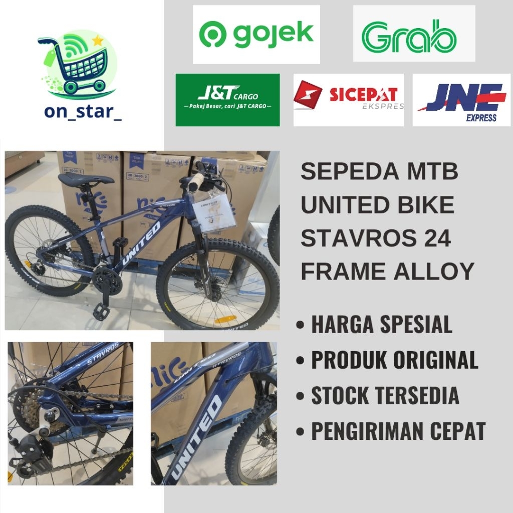 SEPEDA STAVROS UNITED MTB STAVROS 24 FREE ONGKIR XTRA